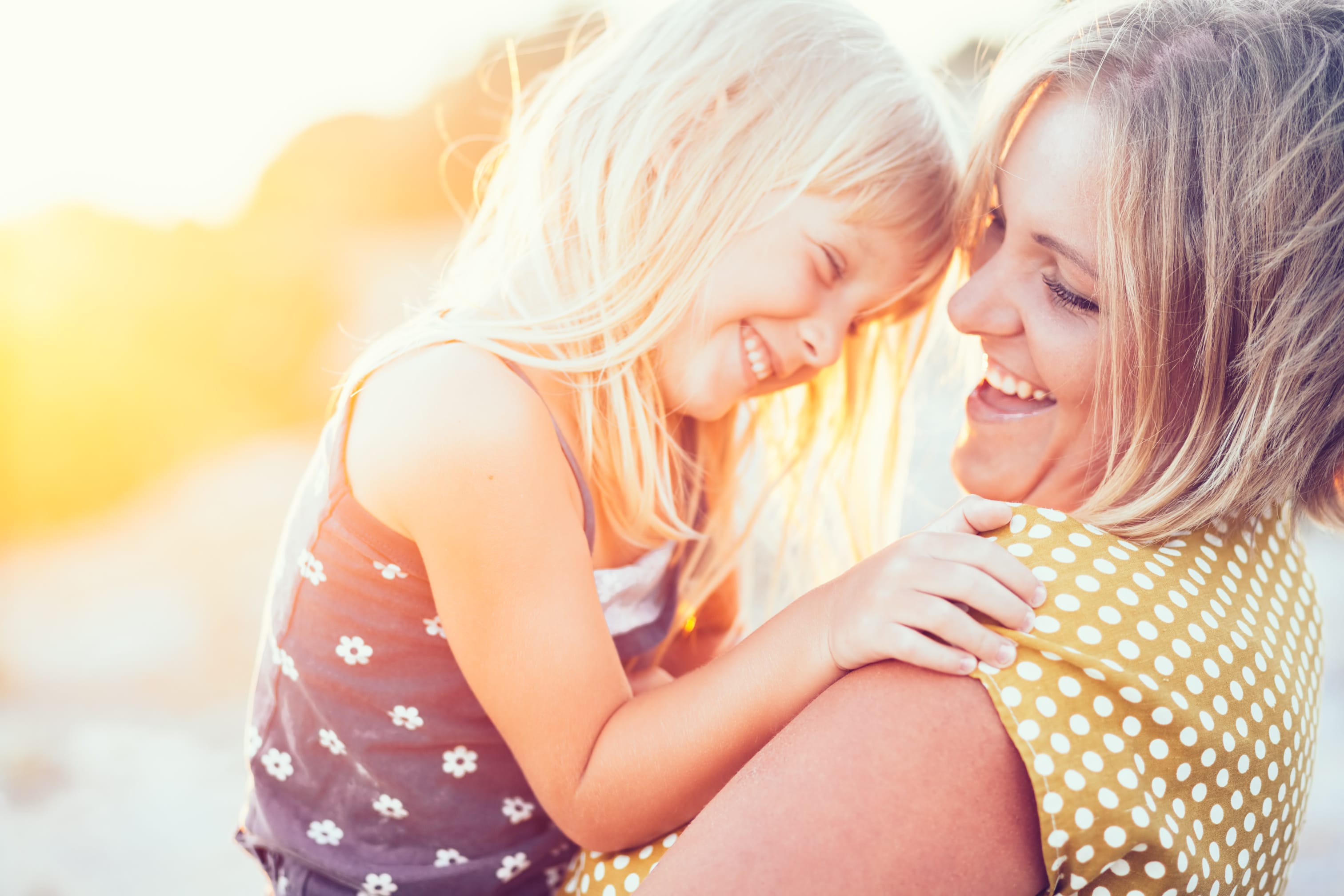 Mom playing with child